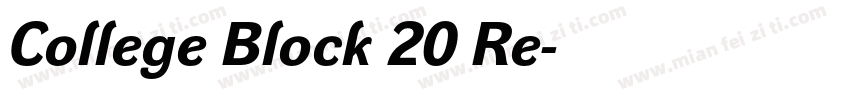 College Block 20 Re字体转换